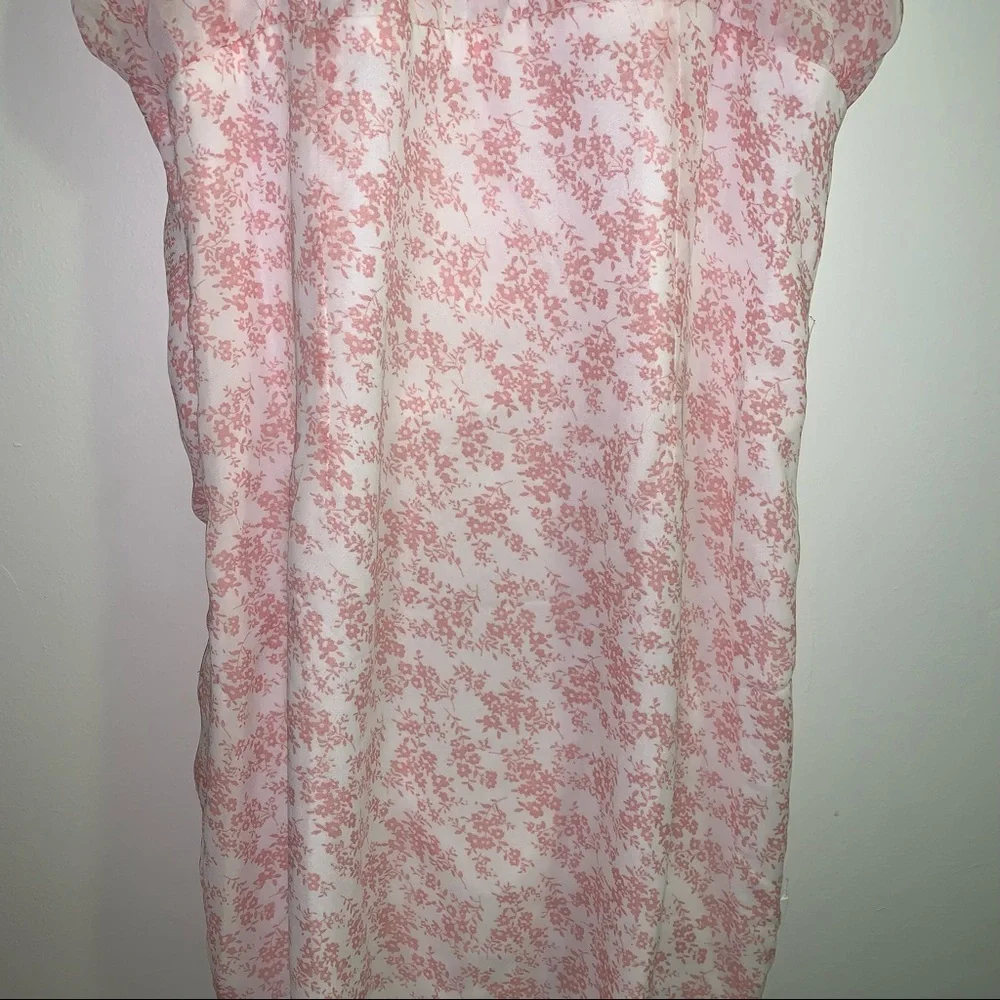 Pincess Polly Ivy Hollow Mini Dress White/Pink - US 2 / Pink - Picture 4 of 9